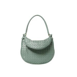 Bottega Veneta NWT Medium Gemelli Intrecciato Leather Bog in Aloe